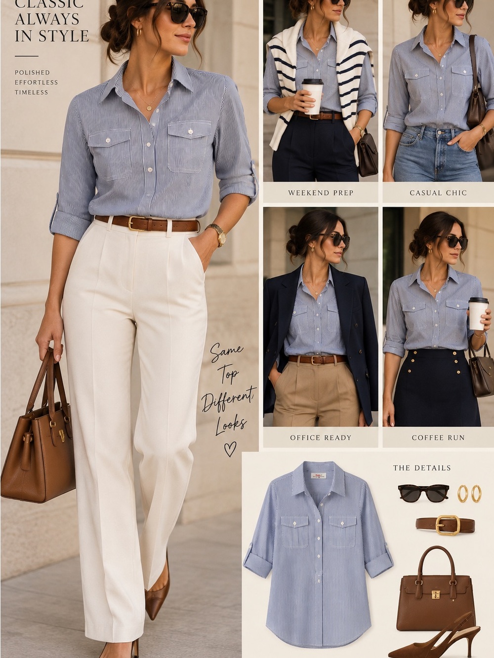 Vineyard Vines Blue Pinstripe Button-Down Shirt